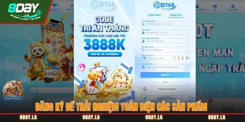 Đăng ký để trải nghiệm toàn diện các sản phẩm Đăng ký để trải nghiệm toàn diện các sản phẩm