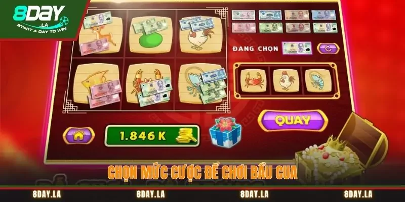 Bầu Cua Đổi Thưởng - Giải trí cực đã, rinh tiền thật to 3 Chọn mức cược để chơi bầu cua