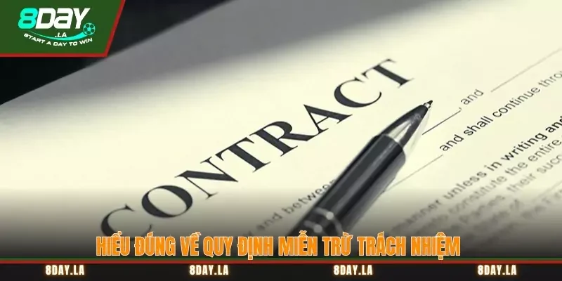 Thông báo miễn trừ trách nhiệm của 8Day mới nhất 1 Hiểu đúng về quy định miễn trừ trách nhiệm tại 8Day